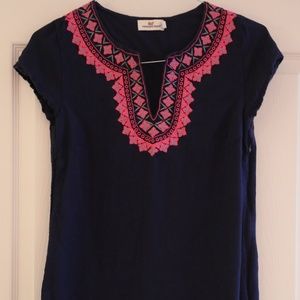 Vineyard VInes Women's Embroidered Tunic Dress